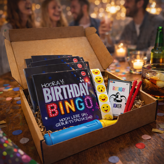 HOORAY! BIRTHDAY BINGO (4 Personen)