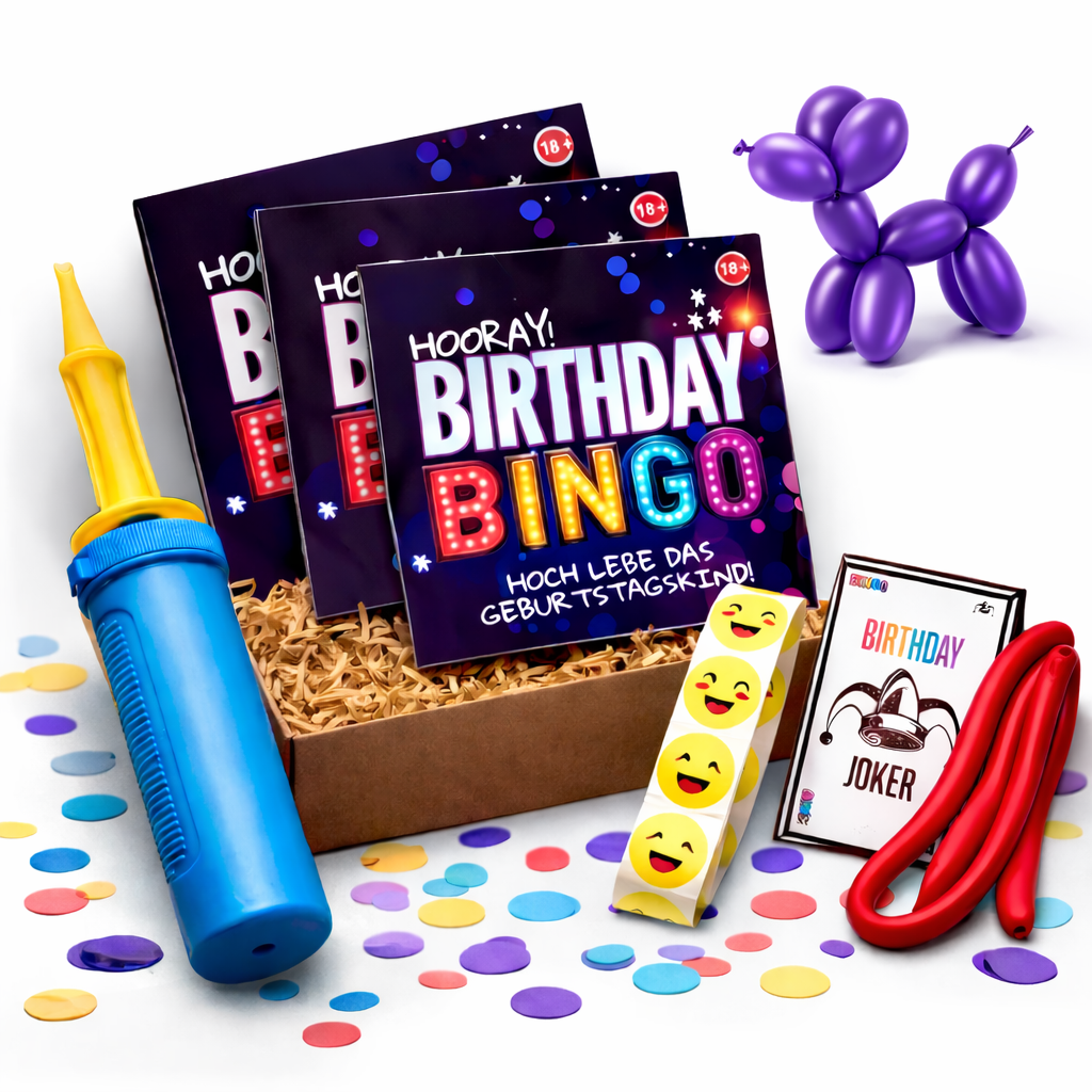 HOORAY! BIRTHDAY BINGO (4 Personen)
